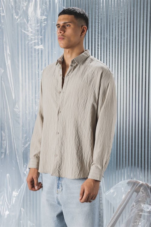 Wholesale Mens Beige Shirt