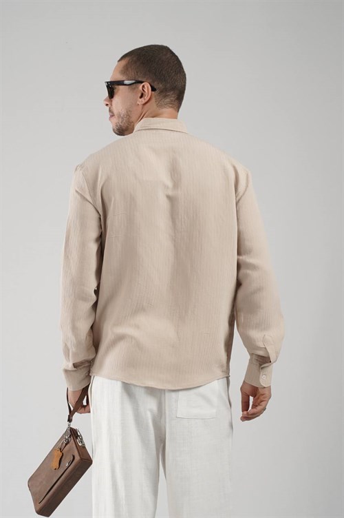 Wholesale Mens Beige Shirt