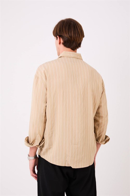 Wholesale Mens Beige Shirt 