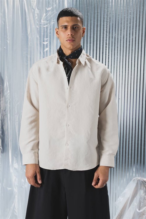 Wholesale Mens Beige Shirt