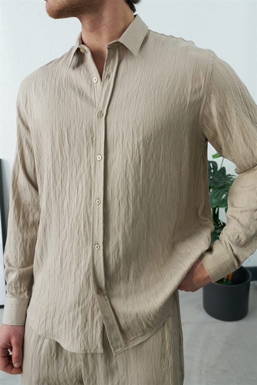 Wholesale Mens Beige Shirt