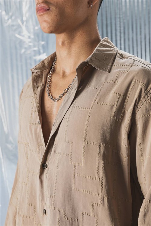 Wholesale Mens Beige Shirt