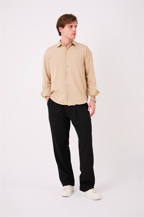 Wholesale Mens Beige Shirt 