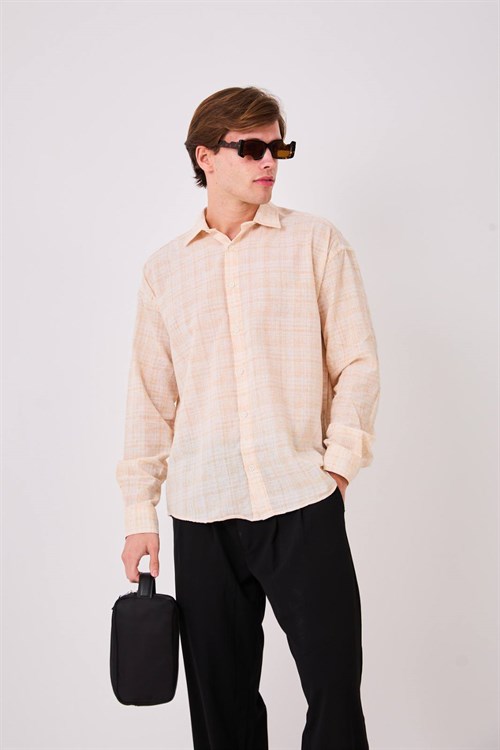 Wholesale Mens Beige Shirt 