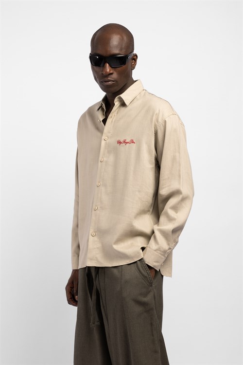 Wholesale Mens Beige Shirt