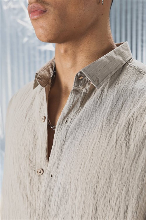 Wholesale Mens Beige Shirt