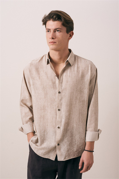 Wholesale Mens Beige Shirt
