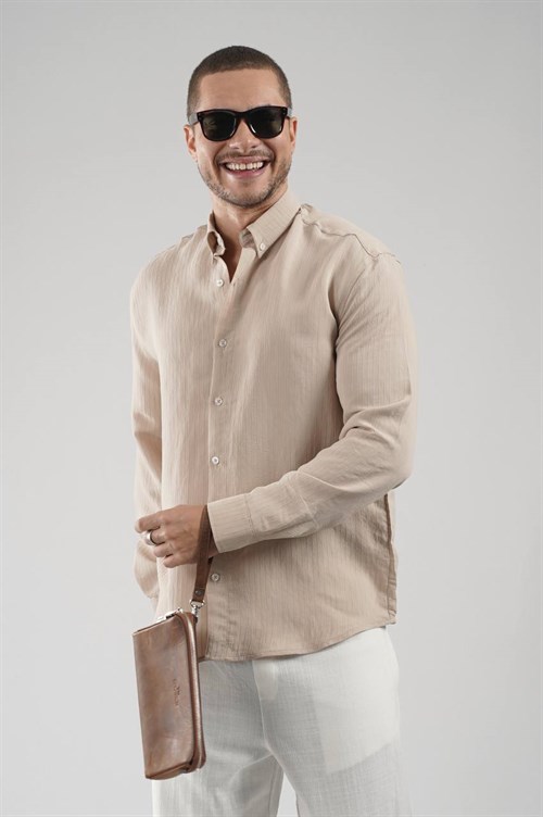 Wholesale Mens Beige Shirt
