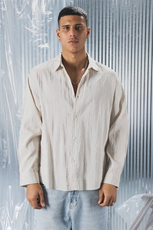 Wholesale Mens Cream Shirt