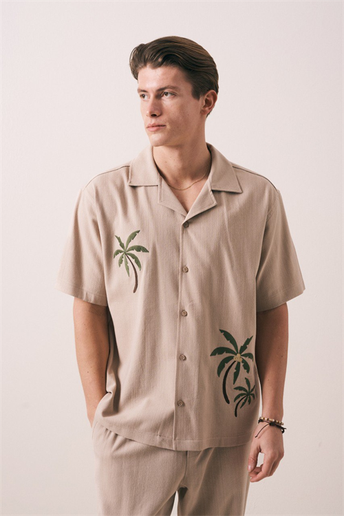 Wholesale Mens Beige Shirt