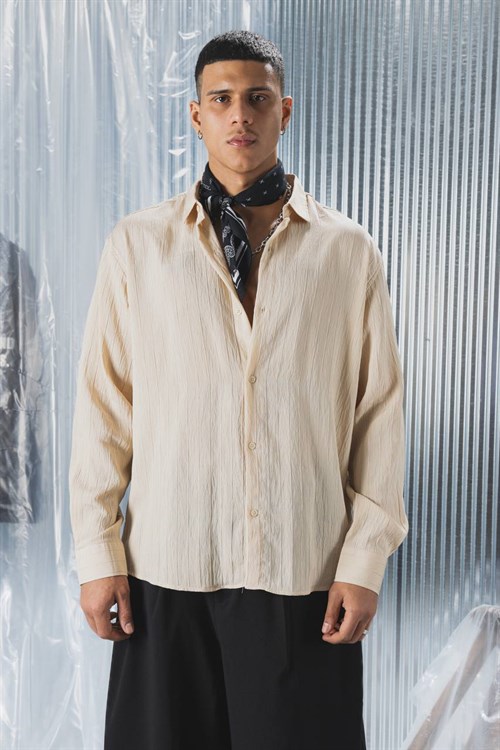 Wholesale Mens Beige Shirt