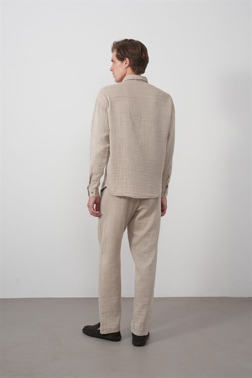 Wholesale Mens Beige Shirt