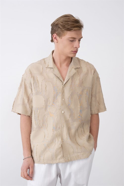 Wholesale Mens Beige Shirt