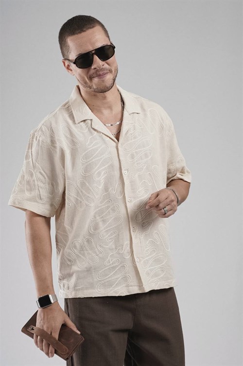 Wholesale Mens Light Beige Shirt