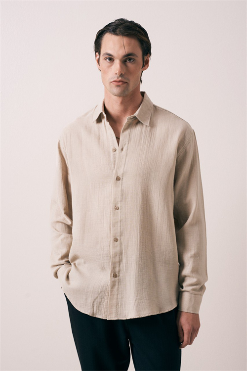 Wholesale Mens Beige Shirt
