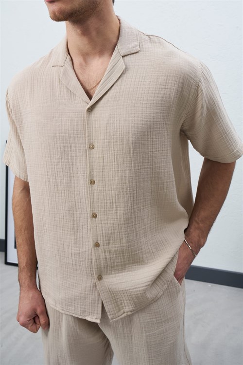 Wholesale Mens Beige Shirt