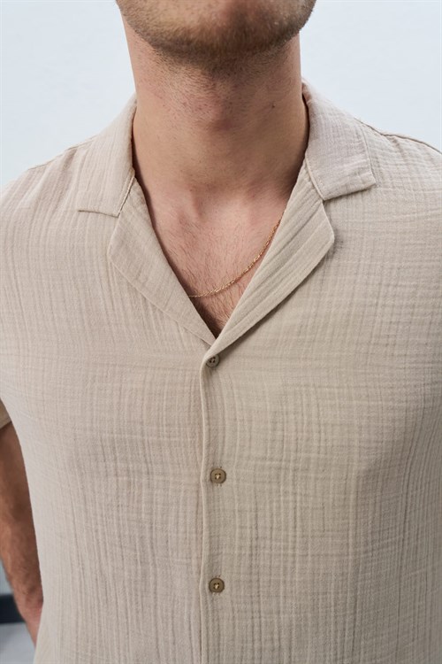 Wholesale Mens Beige Shirt