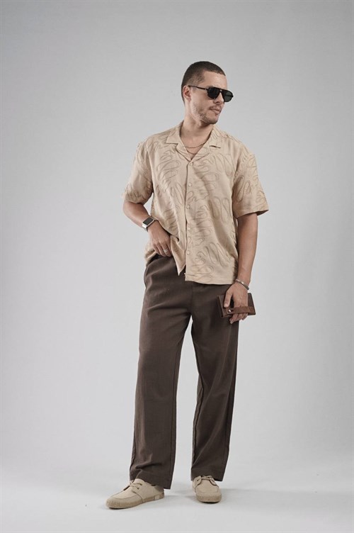 Wholesale Mens Beige Shirt