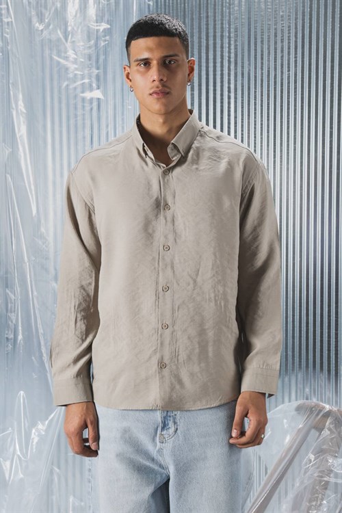 Wholesale Mens Beige Shirt