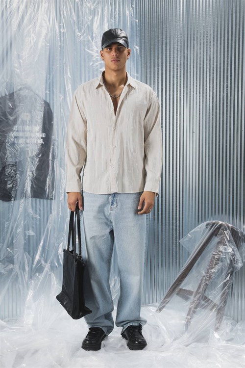 Wholesale Mens Cream Shirt