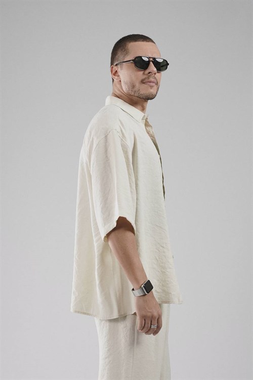 Wholesale Mens Beige Shirt and Pants Set