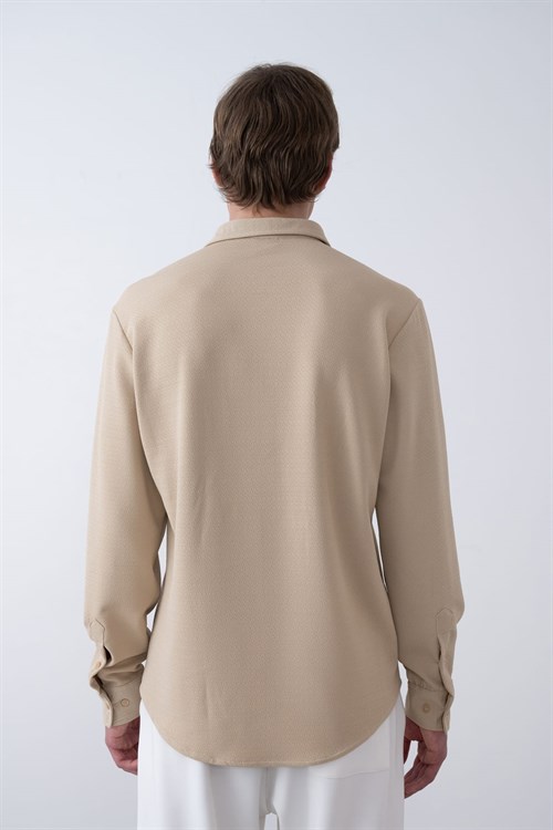 Wholesale Mens Beige Shirt