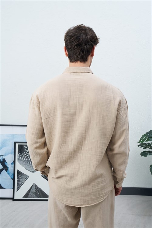 Wholesale Mens Beige Shirt