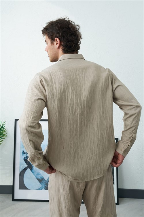 Wholesale Mens Beige Shirt