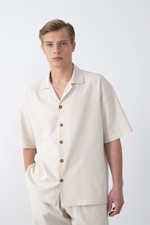 Wholesale Mens Beige Shirt