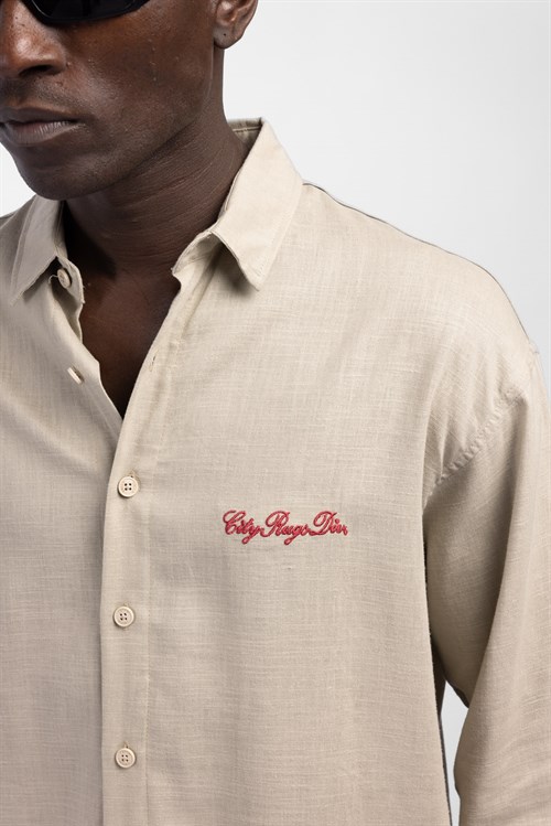 Wholesale Mens Beige Shirt