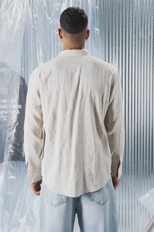 Wholesale Mens Cream Shirt