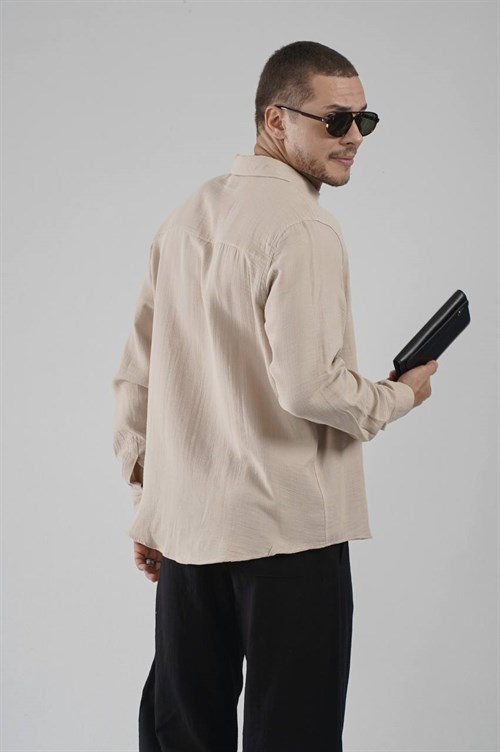 Wholesale Mens Beige Shirt