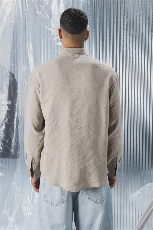 Wholesale Mens Beige Shirt