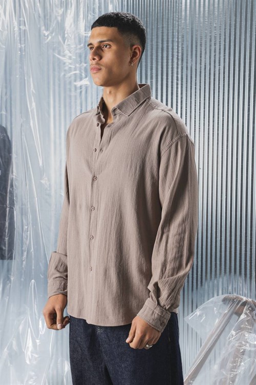 Wholesale Mens Beige Shirt