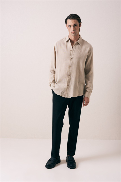 Wholesale Mens Beige Shirt