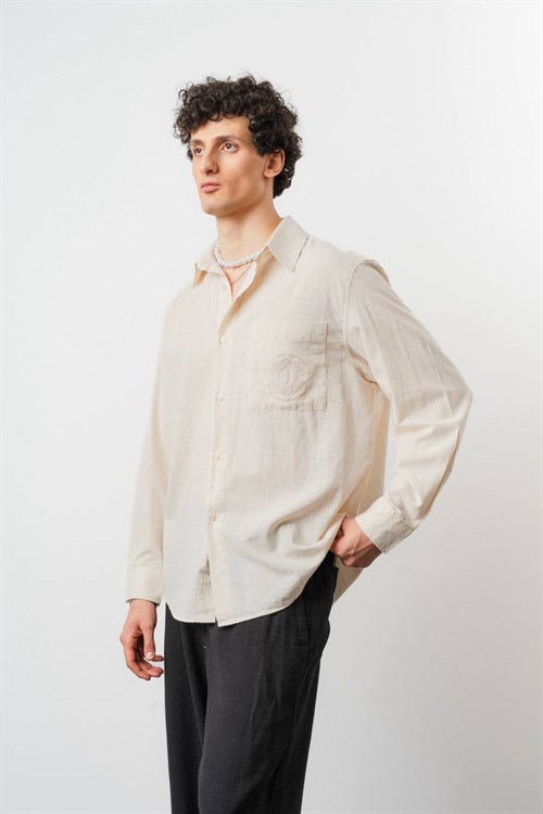 Wholesale Mens Beige Shirt