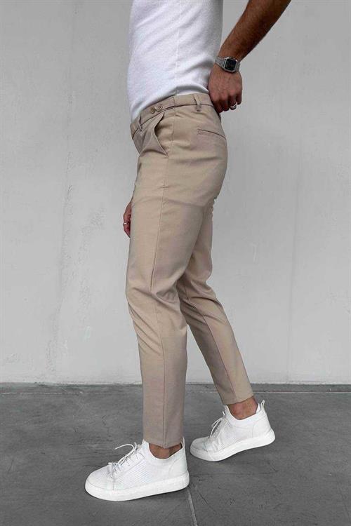 Wholesale Mens Beige Slim Fit Jeans