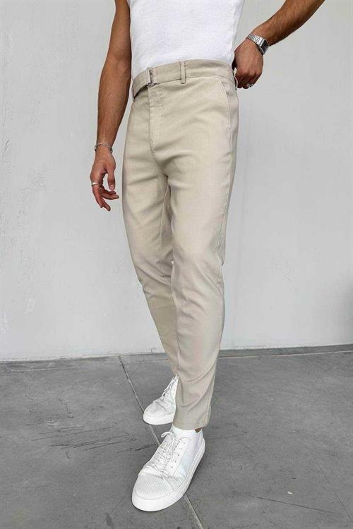 Wholesale Mens Beige Slim Fit Pants