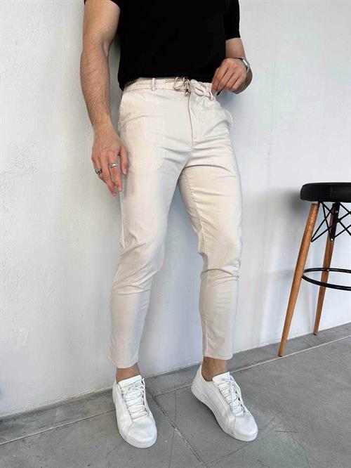 Wholesale Mens Beige Slim Fit Pants