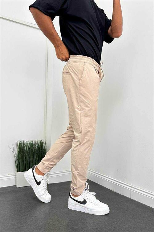 Wholesale Mens Beige Slim Fit Pants
