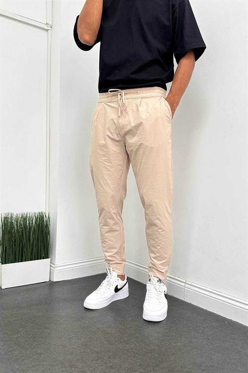 Wholesale Mens Beige Slim Fit Pants