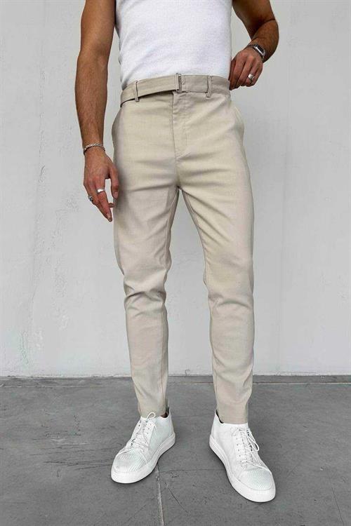 Wholesale Mens Beige Slim Fit Pants