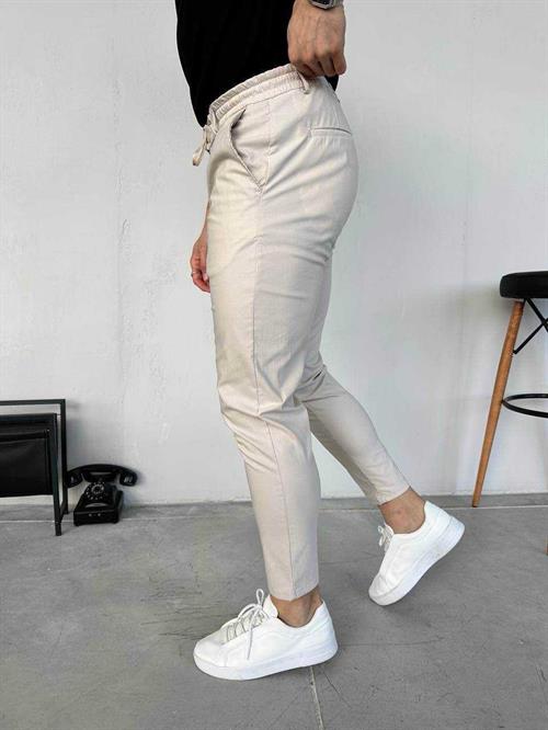Wholesale Mens Beige Slim Fit Pants