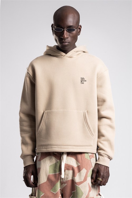 Wholesale Mens Beige Sweatshirt 