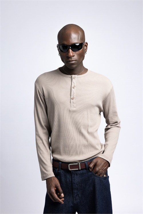 Wholesale Mens Beige Sweatshirt 