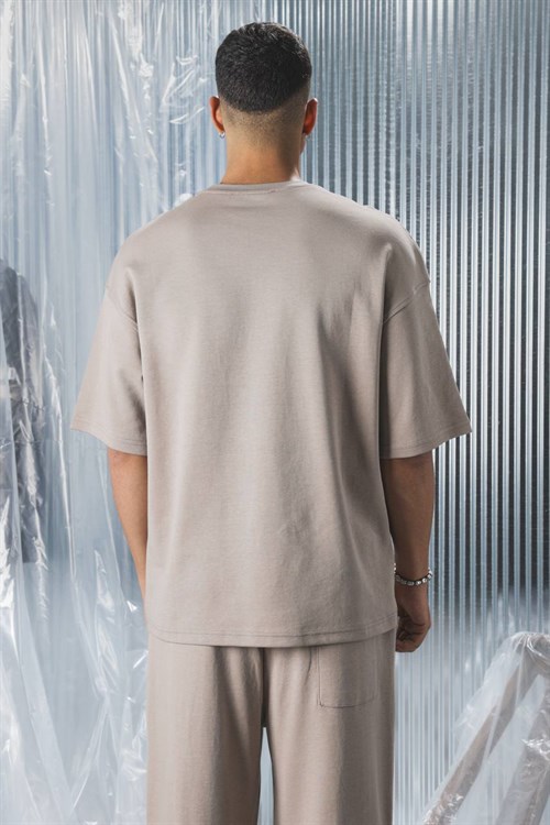 Wholesale Mens Beige T-Shirt 