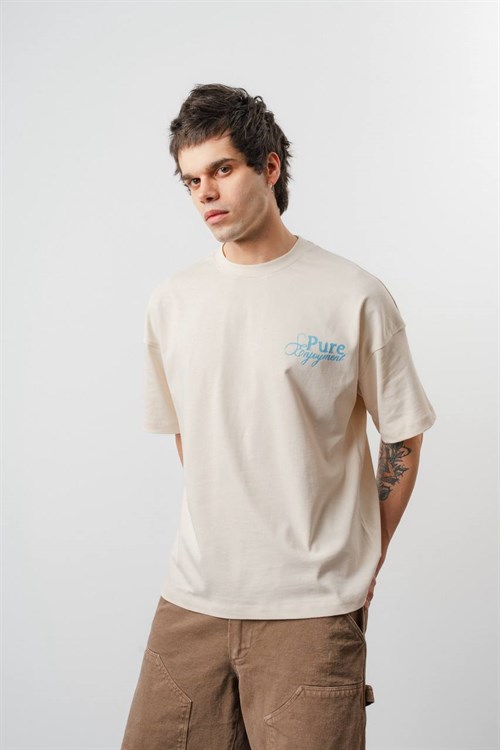 Wholesale Mens Beige T-Shirt