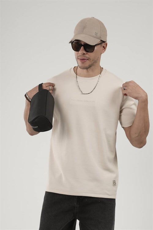 Wholesale Mens Beige T-Shirt