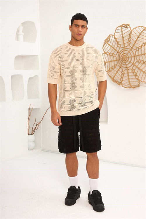 Wholesale Mens Beige T-Shirt