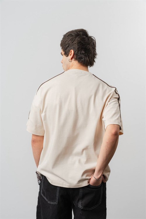 Wholesale Mens Beige T-Shirt